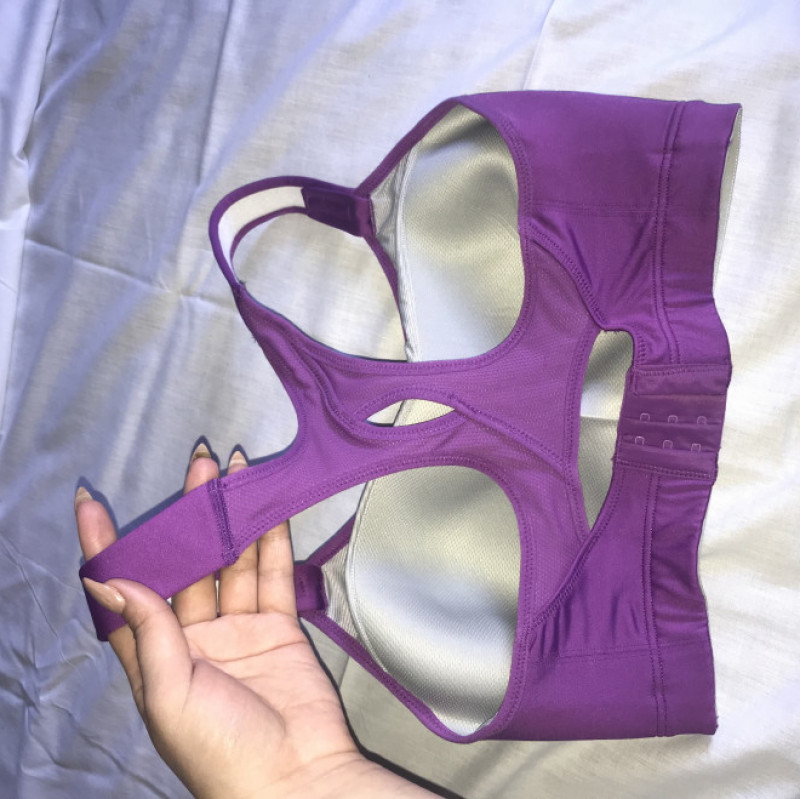 Sexy purple sports bra